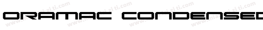 Oramac Condensed字体转换